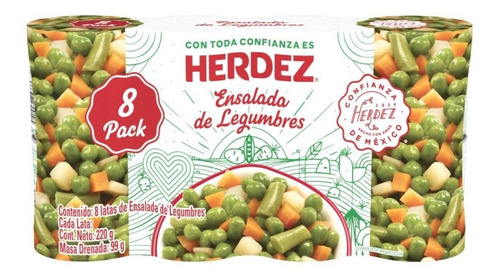 Pack Ensalada De Legumbres Herdez 8p/220g