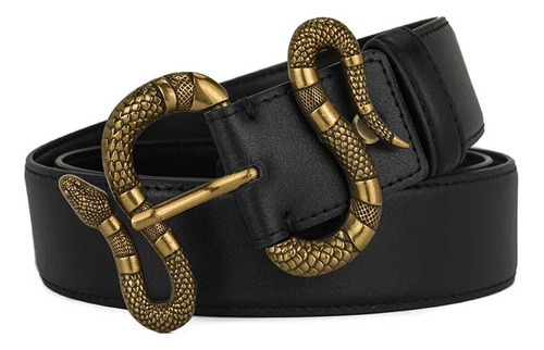Cinturón Gg De Diseñador Vintage De Lujo Con Hebilla De Serp