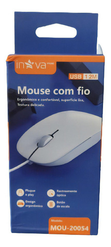 Mouse Ergonomico Leve Design Com Fio