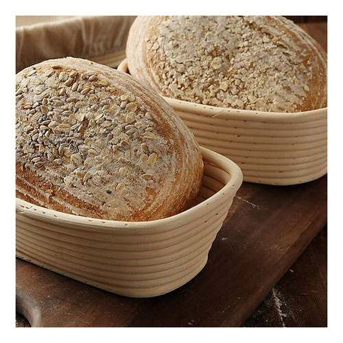 Juego De Cestas Para Hacer Pan De Masa Madre Banneton Artisa