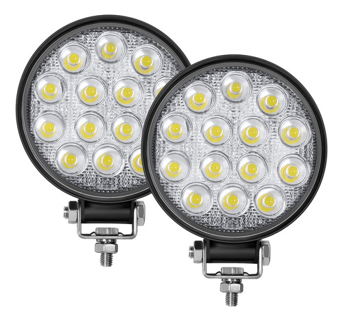 Barra De Luz Led Redonda 2pcs 4 5 140w 14000lm Luz De I...