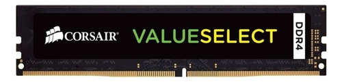 Memória RAM Value Select color preto  16GB 1 Corsair CMV16GX4M1A2666C18