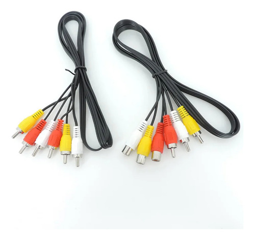 Cable Rca A Rca 3x3 Audio Video Macho-macho 1,5 Mts
