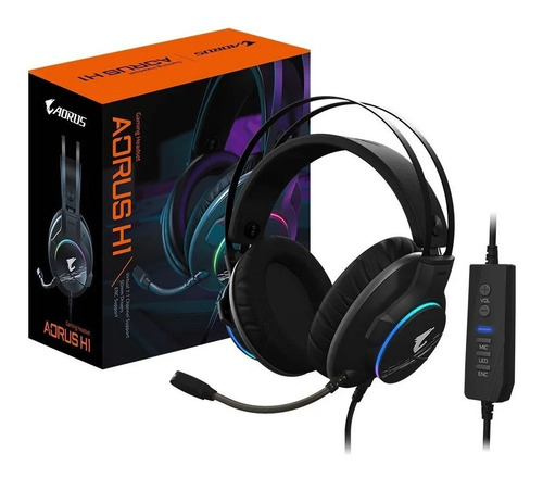 Auricular Gamer Gigabyte Aorus H1 7.1 Surround Rgb Enc