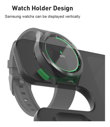 Soporte Cargador Inalámbrico 3 En 1 Para Samsung