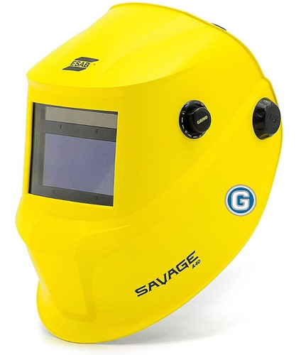 Imagen 2 de 10 de Careta Máscara Fotosensible Esab Savage A40 Amarilla Mig Tig