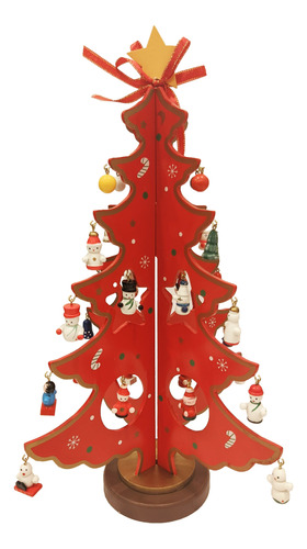 Arbol De Navidad Madera Adorno Navideño Deco M2 - Sheshu 