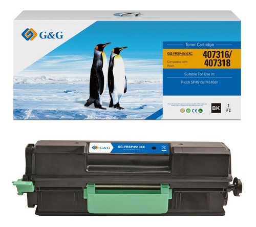 Toner Compatível Sp4510sf 4510dn Preto Gg