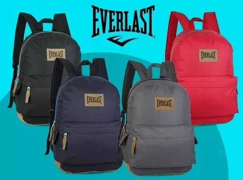Imagen 3 de 8 de Mochila Everlast Tela Reforzada Urbana Colegio Original