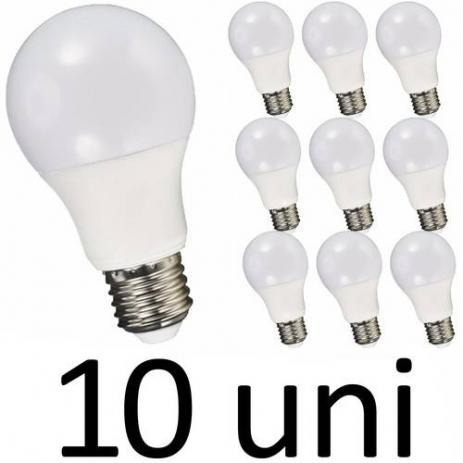 Kit 10 Lâmpada Bulbo Super Led 4,8w Branco Frio E27 Bivolt