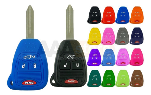 Capa Protetora De Silicone Para Chaves Chrysler Jeep Dodge,