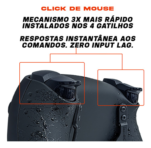 Controle Playstation 5 Pró Hard Com Paddles E Click Mouse