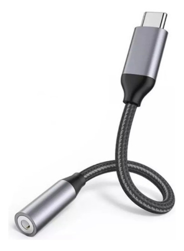 Adaptador Usb-c Tipo C X Fone Microfone P2 P3 Samsung Xiaomi Cor Preto