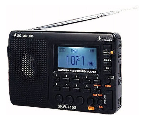 Am/fm/sw Mundo Banda Radio Digital Portátil Receptor Reprodu