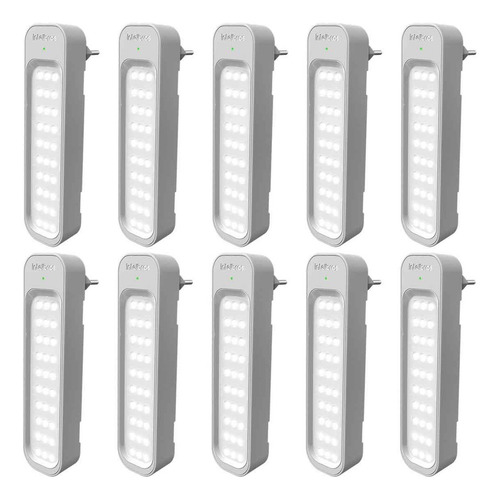 Kit 10 Luminária De Emergência Interna Led Lea 150 Intelbras