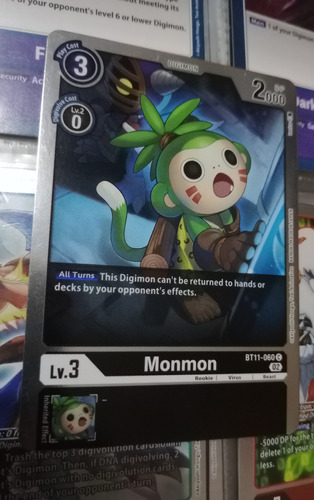 Monmon Carta Brillante Digimon Bandai 