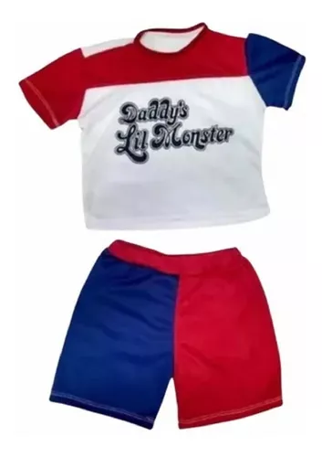 Fantasia Arlequina Completa Regata, Shorts, Jaqueta e Cinto, Roupa  Infantil para Menina Sulamericana Usado 61068276