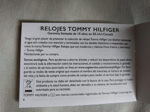 Reloj Tommy Hilfiger
