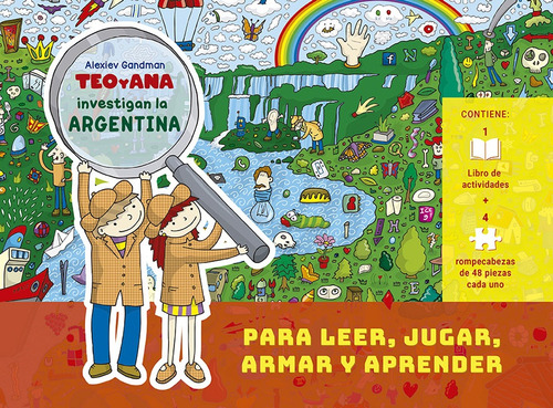 Libro Teo Y Ana Investigan La Argentina Con Rompecabezas - G