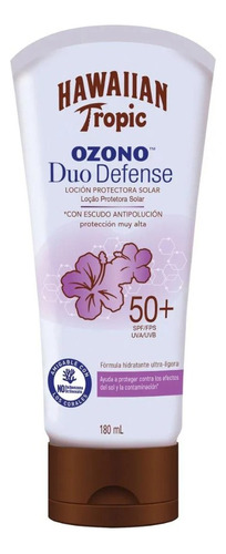 Protector Solar Hawaiian Tropic Ozono Dúo Defense 50 Fps