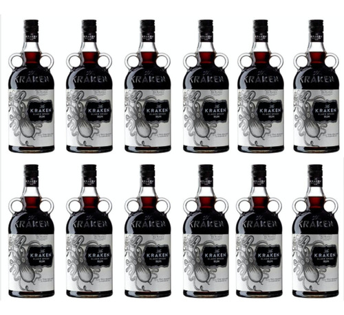 Pack De 12 Ron Kraken Black Spiced 750 Ml