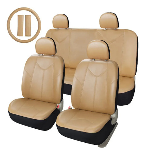 Fundas Cubreasientos Protectores Ecosport 2004-2019 Vinipiel Beige