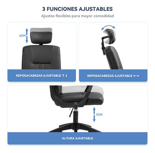Silla Escritorio Ejecutiva Emilio Plus Oficina Ergonomica