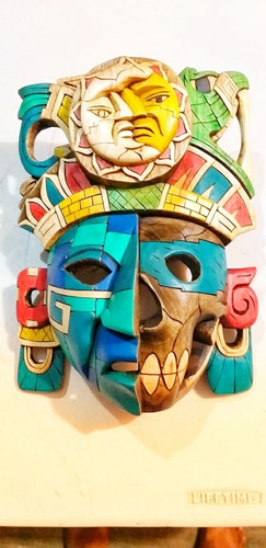 Mascara De Madera. Artesanía Mexicana Tallada 100% A Mano