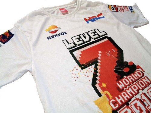 Remera Marc Marquez Level 7 Moto Gp Honda 2018