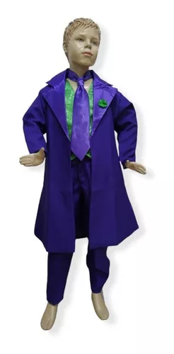 Disfraz de Joker morado para bebé.