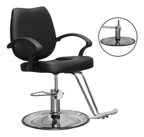 Sillón De Corte Hidráulico Giratorio Para Estética Barbería