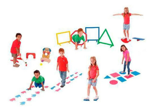 Imagem 1 de 1 de Brinquedos Educativos - Linha De Atividade Corporal 52 Peças