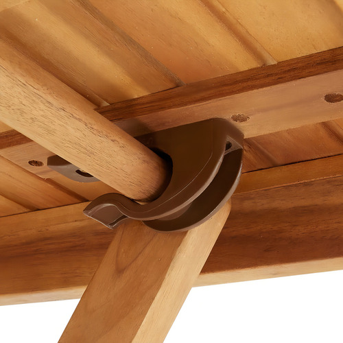 Mesa De Jardín Plegable 23.6 X23.6 X29.5 Madera De Acacia Color Café