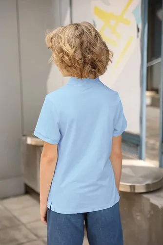 Playera Polo De Manga Corta Con Botones For Niños
