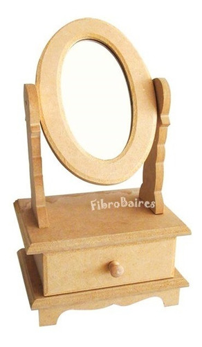 Alhajero Con Espejo Fibrofacil  - Organizador - Souvenir