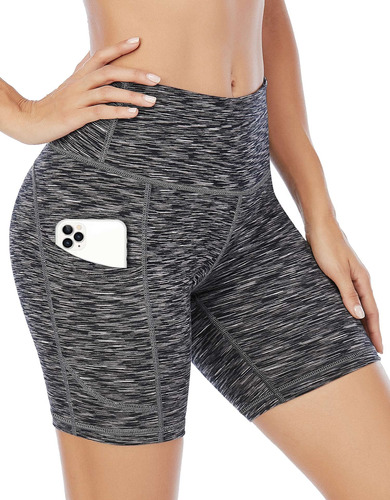 Pantalones Cortos De Entrenamiento Iuga Para Mujer Con Bolsi