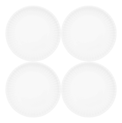 Fairly Odd Novelties Reutilizable White Dinner 9 Platos - Pl