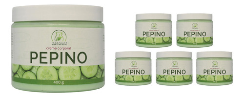  Crema Corporal De Pepino Desintoxicante  (400g) 6 Pack