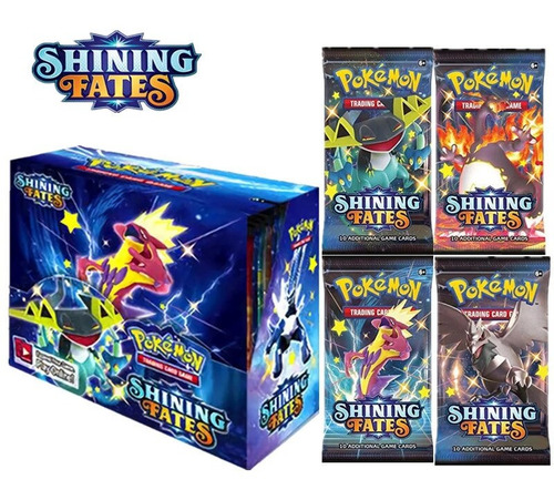 Pack De Cartas Pokémon Edición Shining Fates Importadas 