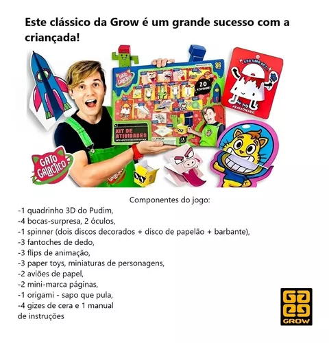 Jogo Kit De Atividades Gato Galactico Grow