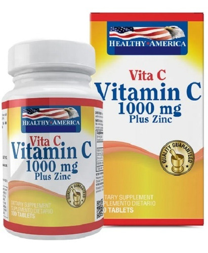 Vitamina C 1000mg + Zinc 100tab - Unidad a $495