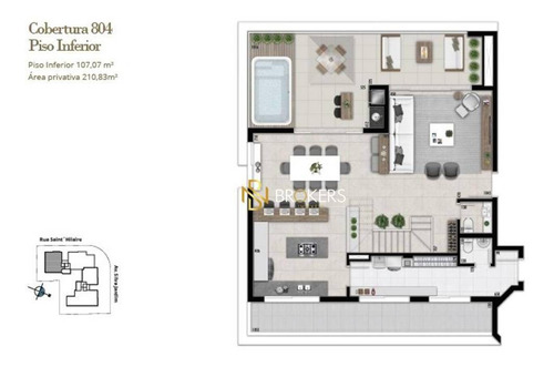 Imagem 10 de 30 de Apartamento Duplex À Venda, 256 M² Por R$ 3.549.160,00 - Batel - Curitiba/pr - Ad0032