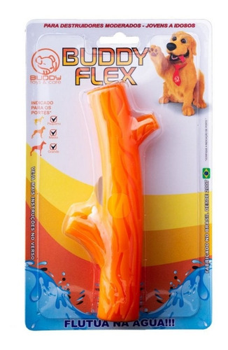 Brinquedo P/ Cães De Força Moderada Graveto Flex Buddy Toys