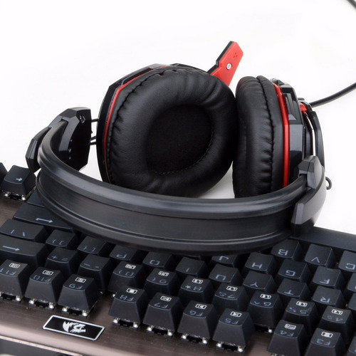 Redragon Audifonos Gamer Glaucus Red Backlight