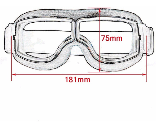 Óculos Moto Proteção Aviador Chopper Café Racer Harley