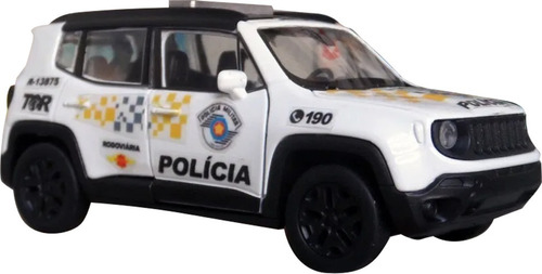 Miniatura Jeep Renegade Polícia Militar Sp - Rodoviária Tor