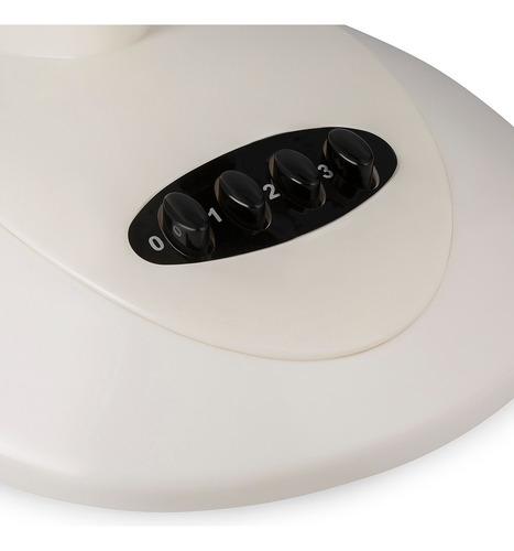 Ventilador de mesa Winco W326ia blanco con 3 palas color negro, 16" de diámetro 220 V