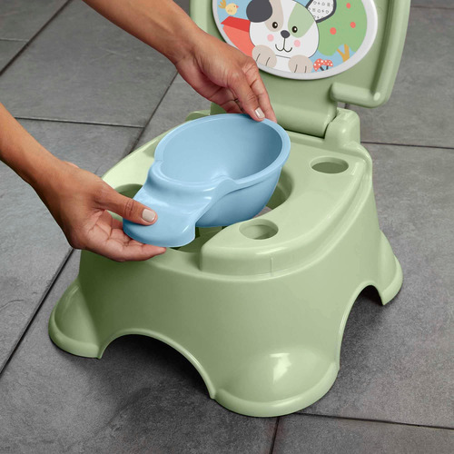Baño Entrenador Fisher Price Toddler Potty 3 En 1 Hnx63 Color Verde Claro Cachorro