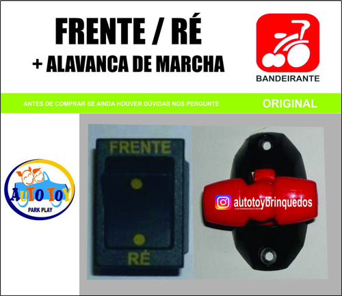  Alavanca De Marcha Brinquedos Bandeirante + Frente/ré