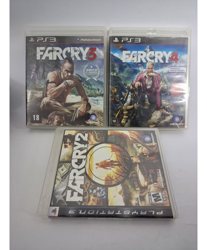 Trilogia Far Cry 2, 3 E 4 Ps3 Mídias Físicas Em Bom Estado (Usado)